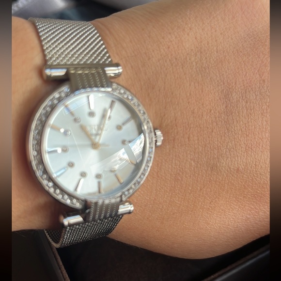 NIB FERRE MILANO Ronda 763E Crystal Embellished Cuff34mm made in Switzerland NWT - Picture 5 of 10